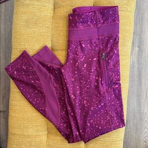 Lululemon Inspire Tight II – Paradise Geo Regal Plum – Size 4 – 24” Inseam